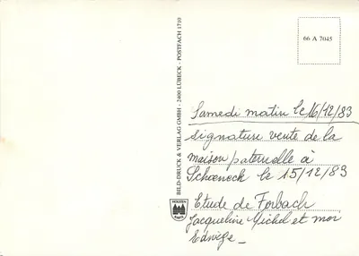 Saarbrücken — Capitale del Saarland — Bild-Druck & Verlag GmbH Lübeck — Verso