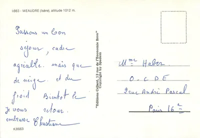 Méaudre — stacja narciarska — Wydawnictwo Céllard — Rewers