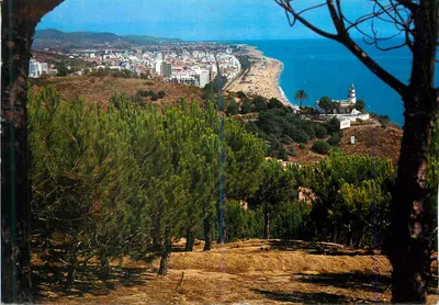 Calella de la Costa — farol e cidade no fundo — Editor G. Costa, n° 648