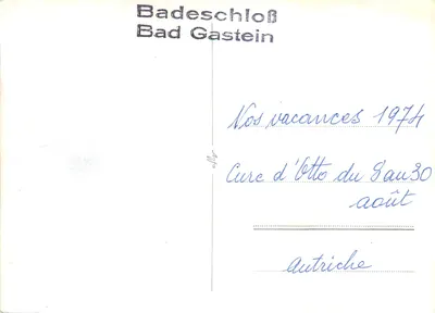 Badeschloß Bad Gastein — editor Affo — Verso