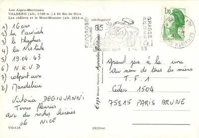 Valberg — Chalety i Wysokie Góry Mounier — Villa Fragonard — Rewers