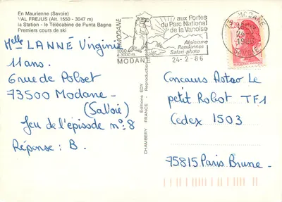 Valfrejus — estação de esqui na Maurienne — Edições EDY — Verso