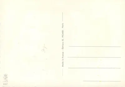 Roses en schip — Uitgever G. PICARD, nr. 327 — Achterkant
