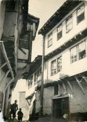 Bilhete postal moderno Arquitetura folclórica de Ohrid
