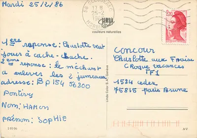 Zasneżone lasy — Linda Color S.A., Genewa — n° 10106 — Rewers