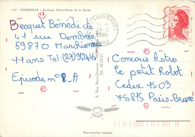 Basílica de Notre-Dame de la Garde — Marsella — Photo Espigue — Reverso