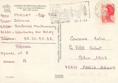 Gournay-en-Bray — O Rio Epte e o chefe da Igreja de São Hildeberto (séculos XI e XII) — Edições ESTEL — Verso