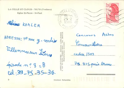 Igreja de São Pedro e São Paulo de La Celle-Saint-Cloud — editor LYNACOLOR, n°9 — Verso