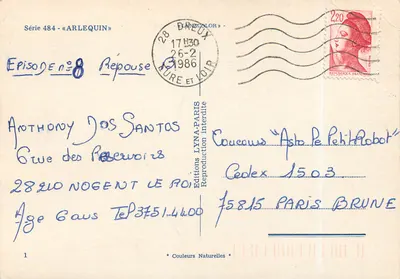Harlequin — Episode No. 8 — Editions LYNÁ-Paris — Back