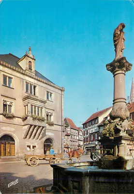 Obernai — A Prefeitura e a Fonte Ste-Odile — Edição « Europ »