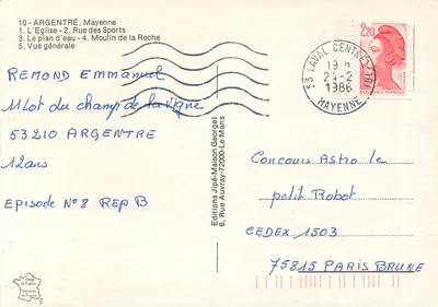Argentret — Mayenne — Edições Jipé-Maison Georget — Verso