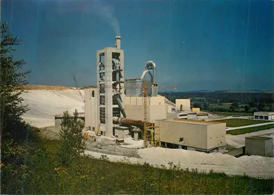 Fábrica de cimento de Origny-Sainte-Benoite — vista industrial — Impressor Mâcon