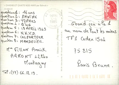 Pies — portret — Yvon (wydawca: Wydawnictwo Sztuki Yvon, nr 24-006-03) — Rewers