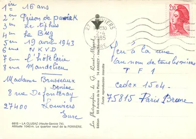 La Clusaz — O bairro novo da Perrière — As Fotografias de G. Rossat-Mignod, edição 6615 — Verso