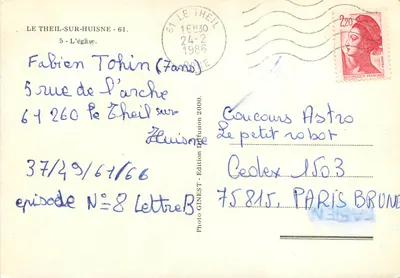Le Théil-sur-Huisne — Katedra — Foto GINEST - Wydawnictwo Diffusion 2000 — Rewers