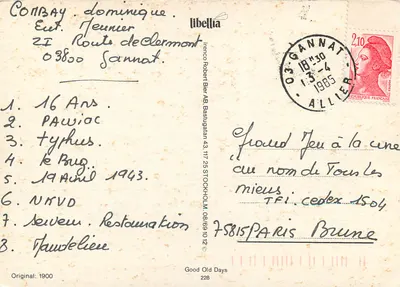 Automobile innevata — scena invernale — editore Libellia, n°228 — Verso
