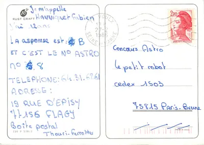 Criança pescador — Mary May — Rust Craft — Verso