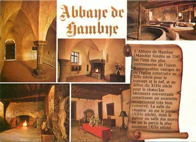Abadia de Hambye — vestígios medievais — Edições e Impressões Combier / Mâcon, n° C3 50228-1-0016