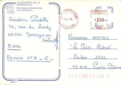 Festa folclórica — Montaigut-en-Combraille — S.A.D. de l'Hôtel de Ville — Verso