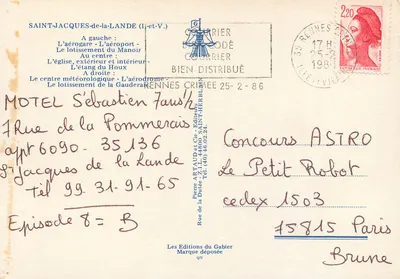 Saint-Jacques-de-la-Lande — widok panoramiczny — Les Editions du Gabier — Rewers