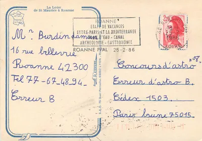 A Loire... de St Maurice a Roanne — Editora: Roanne, Étape de Vacances — Verso