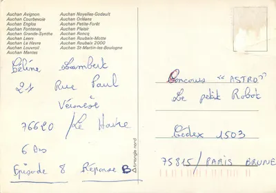 Bains d'Auchan - les - Bains — l'hypermarché de vos vacances — wydawca Absence — Rewers