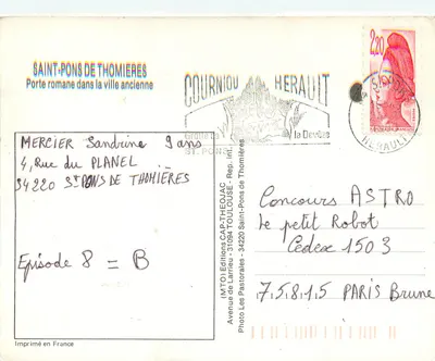 Porta romana na cidade antiga — Saint-Pons-de-Thomières — Éditions CAP-THÉOJAC — Verso