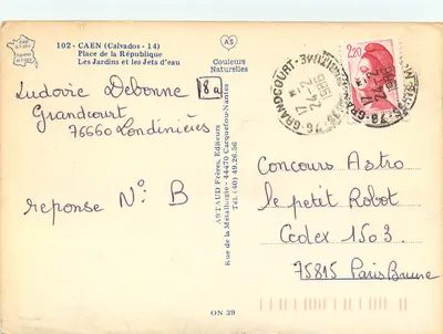 Plaats van de Republiek — De Tuinen en de Fonteinen — Artaud Frères, Uitgever — Achterkant