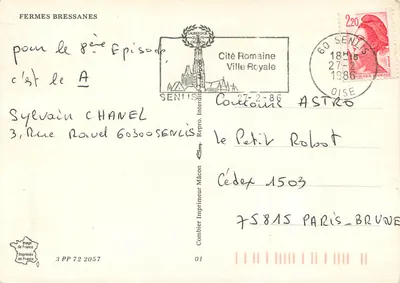 Fazendas bressananas — Editor: Impressor Mâcon, n° 3 PP 72 2057 — Verso