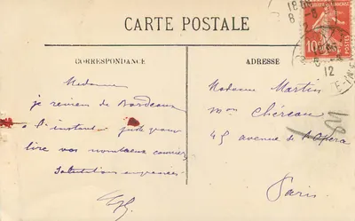 Bordeaux — La Porte du Palais — wyd. Lévy, n° 159 — Rewers