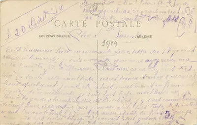 Fismes — O Hospital — Chevalet, Bazet em Fismes — Verso