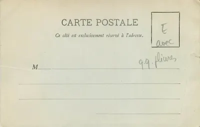 Hasparren (B.P.) - Rue Montante — Q. Panderès & fils, edit. (n° 36) — Achterkant
