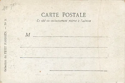 Parijs — De Avenue des Champs-Élysées — Collectie Petit Parisien, N° 9 — Achterkant
