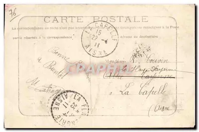 Neufchâtel-en-Bray (S.-Inf.) — A Estação — Edição Moreau — Verso
