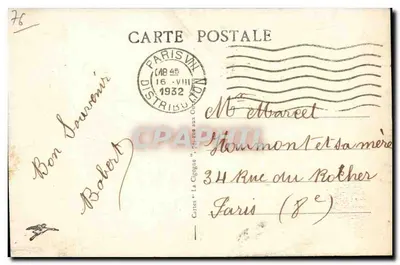 Rouen - Most Cornelle — widok mostu i krajobrazu rzecznego — wydawca Massimaggi, nr 416 — Rewers