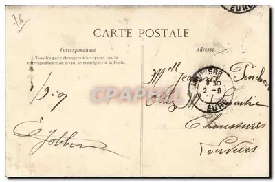 Normandie — Die Turm der Abtei Bon-Port — Antike Ansichtskarte n°59 — Rückseite