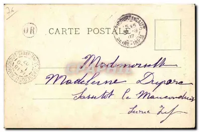 Yvetot — Szkoła — Szkoła powszechna — Bracia Longuet, wyd. — Yvetot — Rewers