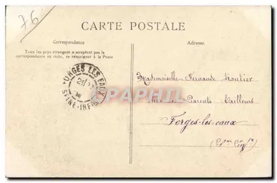 Auffay — Environs — Igreja de Heugleville-sur-Scie — CPAPHIL — Verso