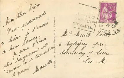 Porrentruy — Ansicht des Schlosses — Edition Art. Perronnet-Matife, S.A. — Rückseite