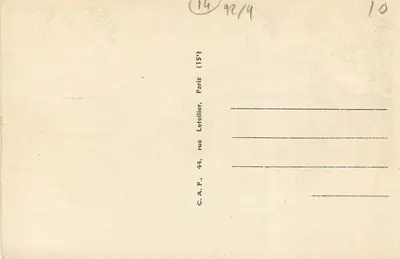 Caen — Prefektura — C.A.P. Letellier, nr ND.302 — Rewers