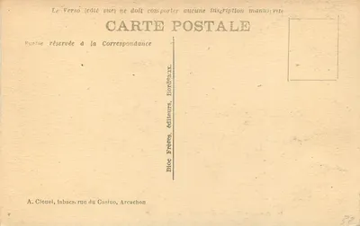 Arcachon (Côte d'Argent) — Kasyno Deganne — Bloc Frères, n°30 — Rewers