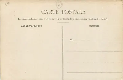 Pau - O Castelo, Fachada Principal — editor desconhecido, n° 15 — Verso