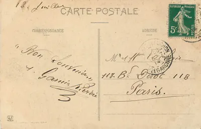 Luchon - Jezioro w Parku — Pyrenees (1. seria) — Fototypia Labouche Frères, Toulouse — Rewers