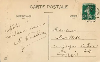 Luchon - Droga do Doliny Lysu - Jaskinia Bonneau - Dolna Skocznia — Fototypia Labouche Frères, Toulouse, 1. seria, nr 467 — Rewers