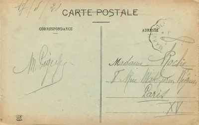 Mende - Estátua do Papa Urbano V — La Lozère, editor L'Abouché Frères, Toulouse — Verso