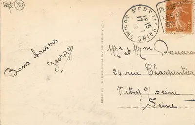 MERS-les-BAINS — Ogólny widok Esplanade — Cie Alsacienne des Arts Photomécaniques, Strasbourg, nr 43 — Rewers