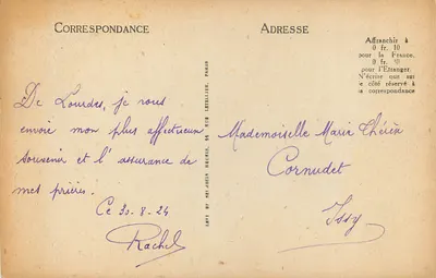 Lourdes - Bazylika i Rosary - I.L. nr 247 — Rewers