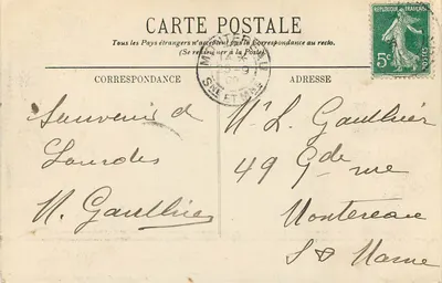 Lourdes — Pejzaż panoramiczny z małego Jer — Sklepy Alliance Catholique w Lourdes — Rewers