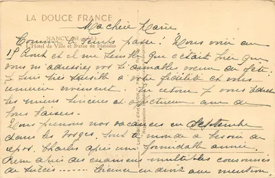 Hôtel de Ville de Nancy — Estátua de Stanislas — Éditions d'Art MON — Verso