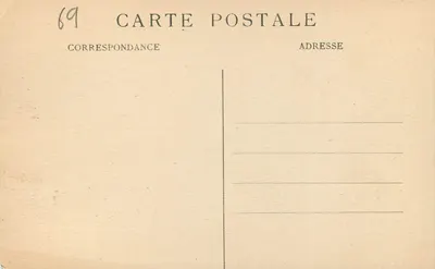 LYON — Most Guillotière, Szpital św. Anny i wzgórze Fourvière — E.K. — Rewers